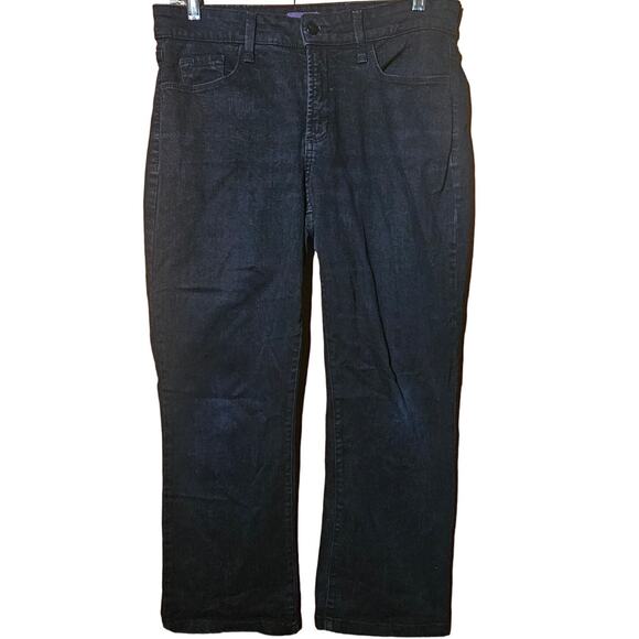 NYDJ Black Bootcut Jeans Size 10 Petite - Picture 1 of 4